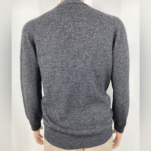 Armando 100% Lambswool Men’s Grey Cardigan Size S - Picture 5 of 7
